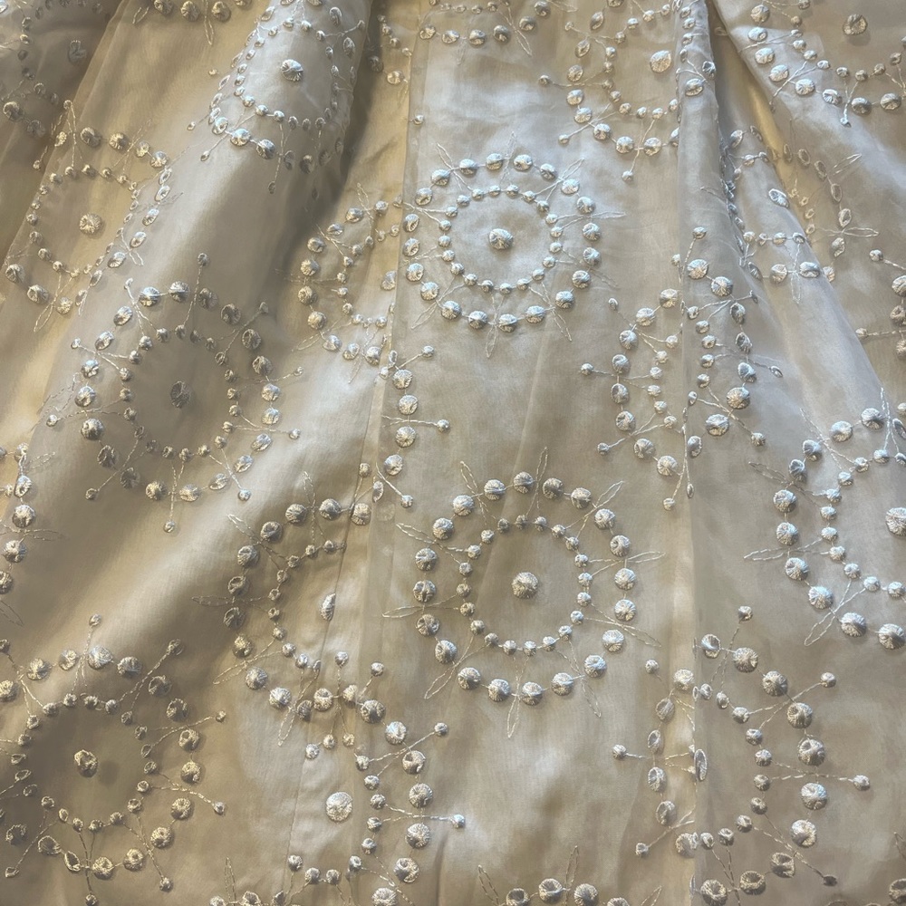 Lilly Pulitzer dress white dressy size 10 gorgeous unique strapless - Picture 2 of 5
